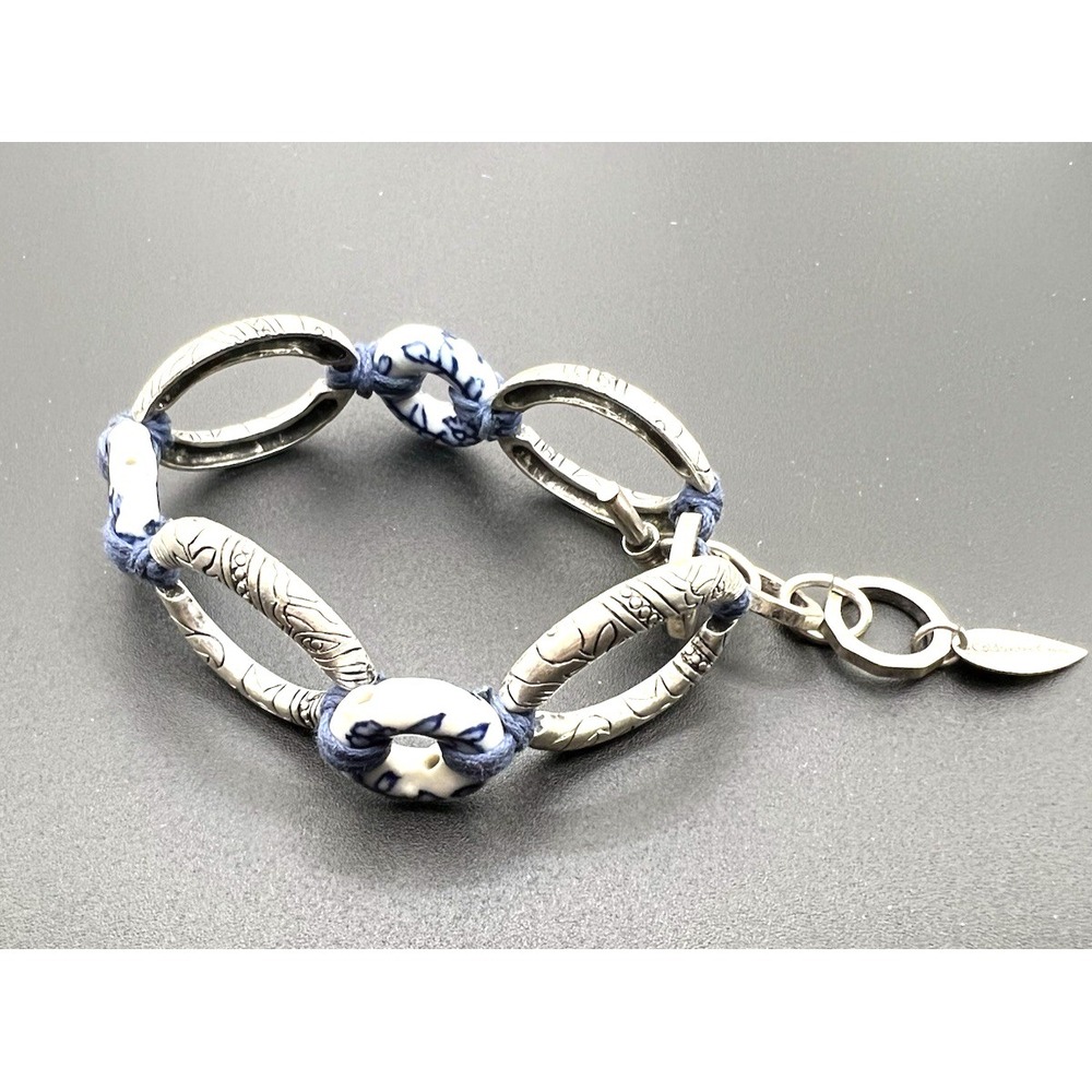Coldwater creek ceramic and metal stylish bracelet